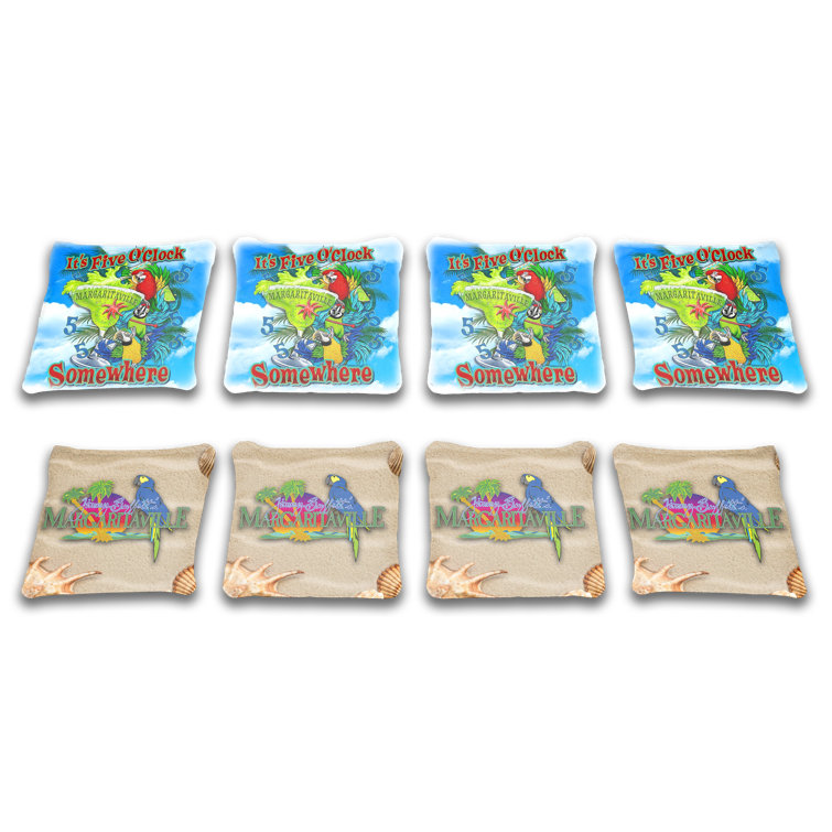 Custom Cornhole Boards Margaritaville Fabric Cornhole Bags & Reviews